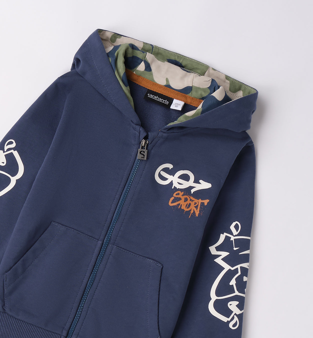 0F025 FELPA APERTA ML CON ZIP O CON BOTTONI BAMBINO SARABANDA