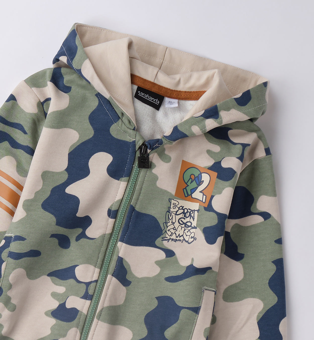 0F026 FELPA APERTA ML CON ZIP O CON BOTTONI BAMBINO SARABANDA