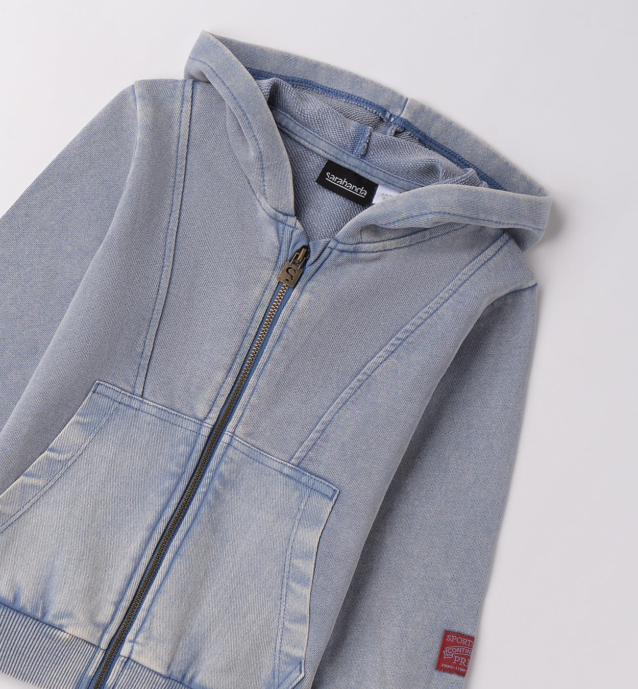 0F139 FELPA APERTA ML CON ZIP O CON BOTTONI BAMBINO SARABANDA