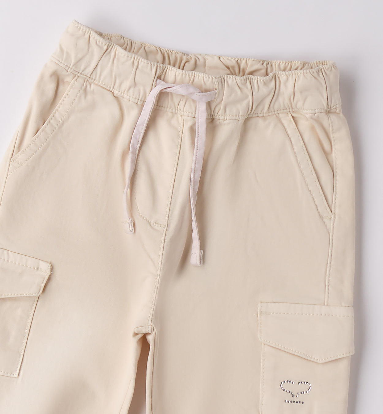 0F232 PANTALONE TESSUTO NAVETTA LUNGO BAMBINA SARABANDA
