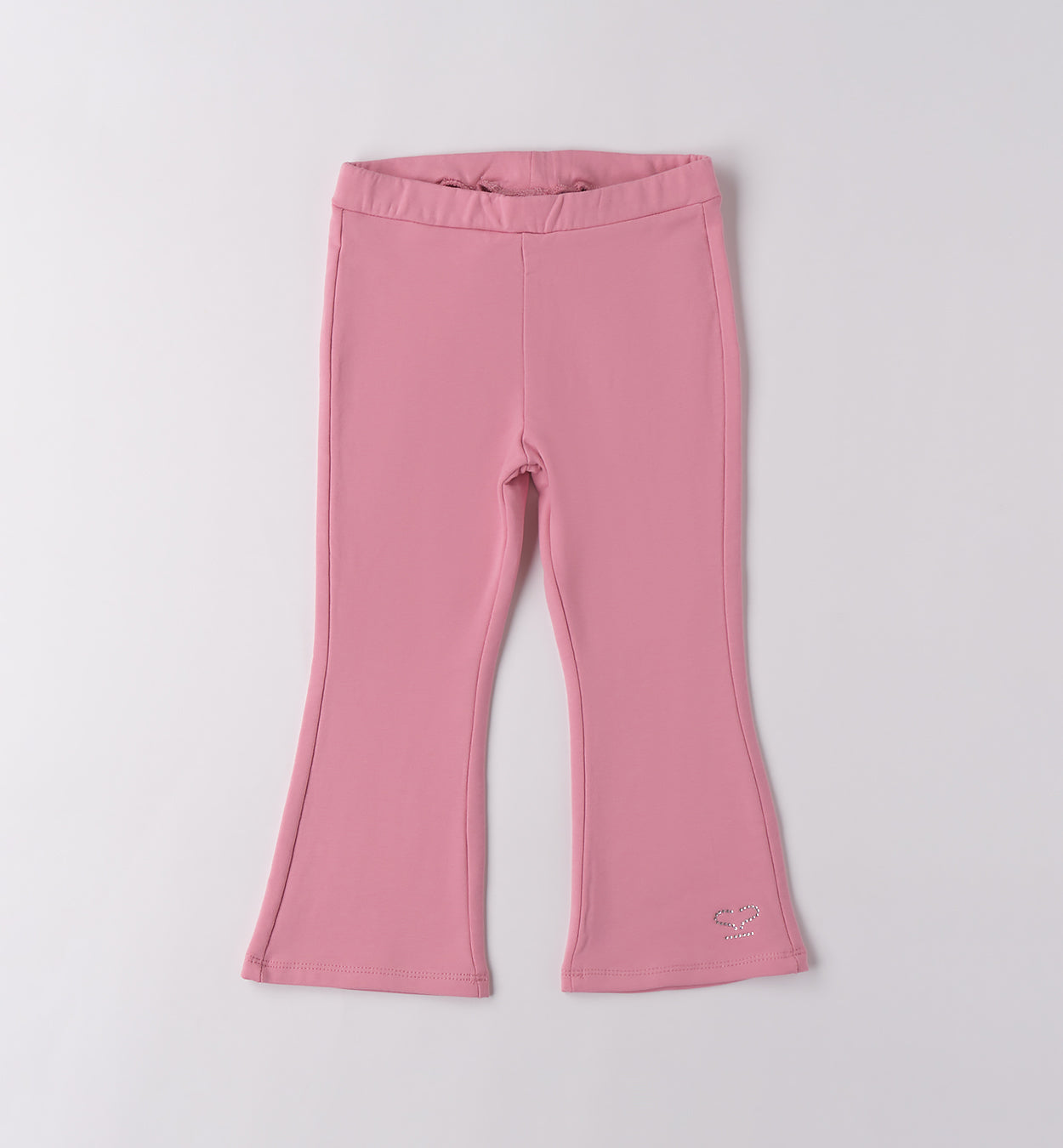0F234 PANTALONE MAGLIA TAGLIATA LUNGO BAMBINA SARABANDA