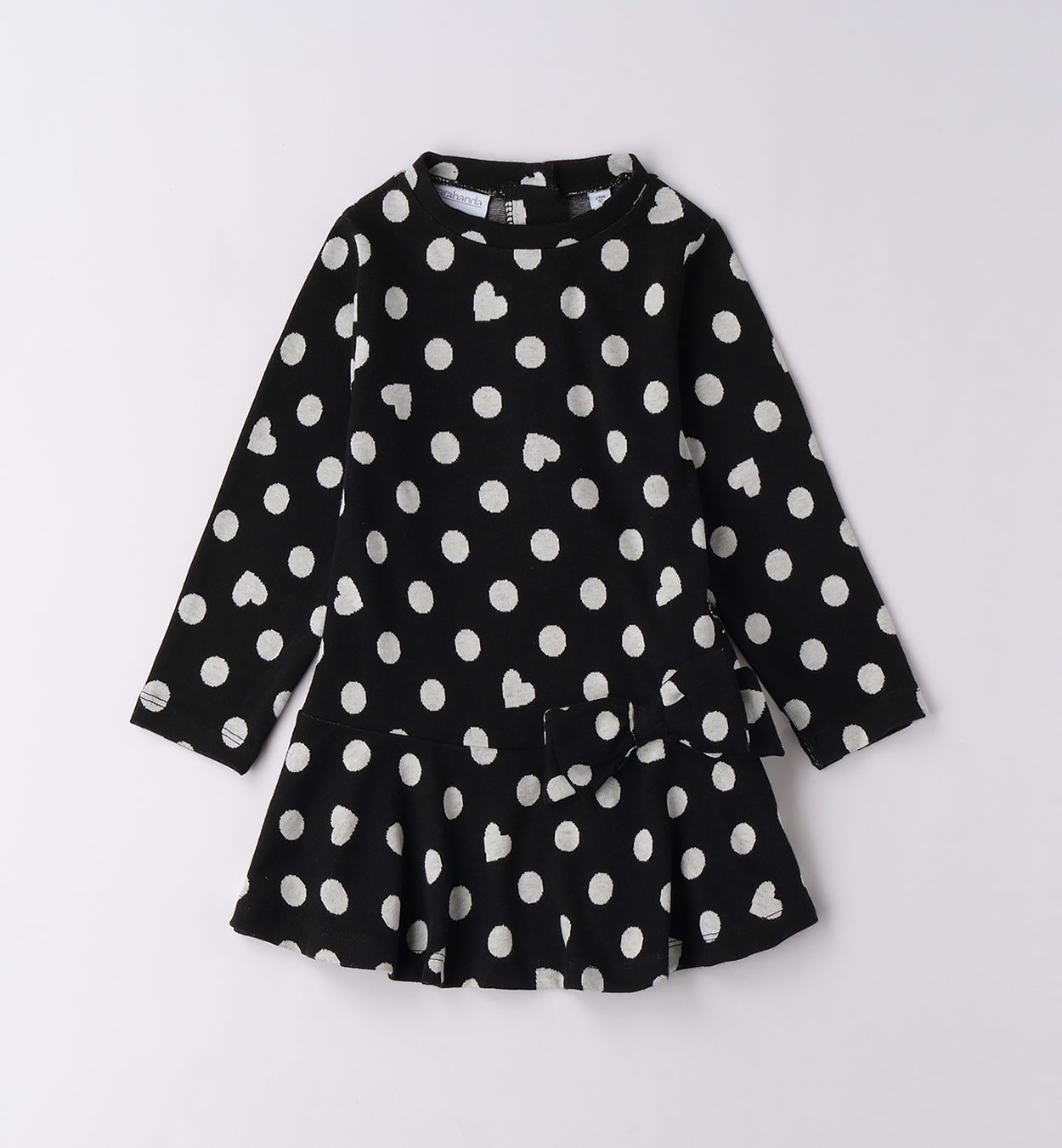 0F337 ABITO MAGLIA TAGLIATA CON MANICA BAMBINA SARABANDA