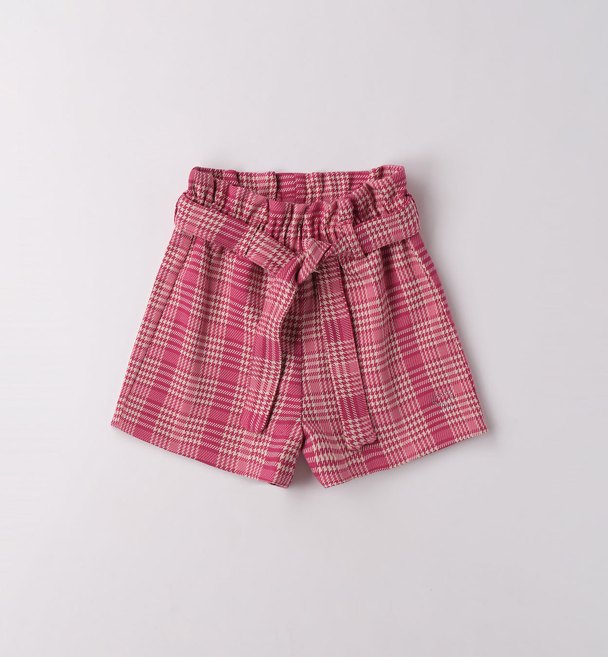 0F360 PANTALONE TESSUTO NAVETTA CORTO BAMBINA SARABANDA