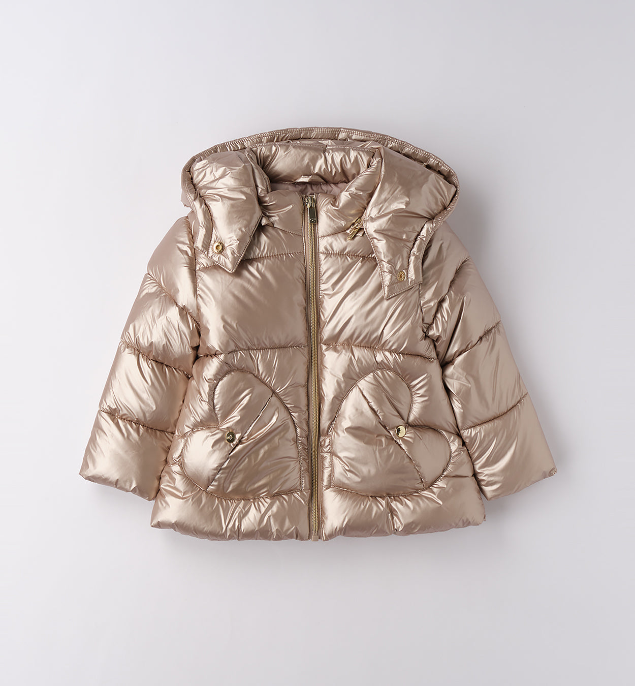 0F375 GIUBBOTTO IMBOTTITO TESSUTO TERMICO BAMBINA SARABANDA