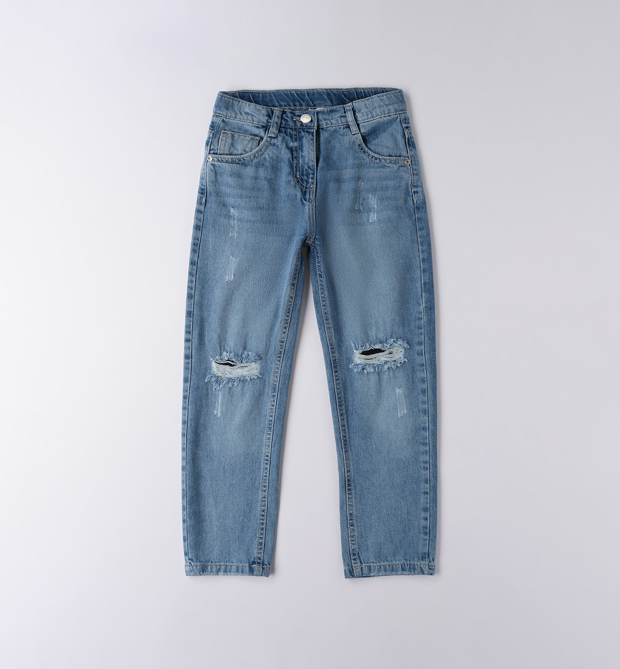 0F460 PANTALONE DENIM LUNGO RAGAZZA SARABANDA