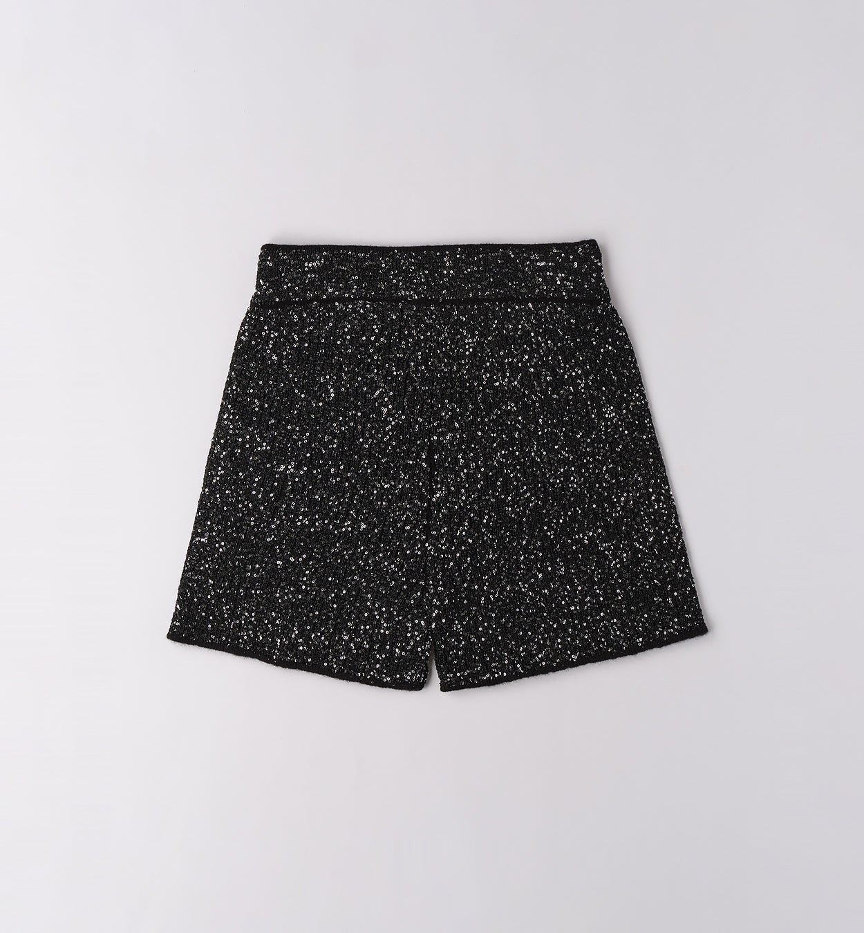 0F552 PANTALONE MAGLIA TAGLIATA CORTO RAGAZZA SARABANDA