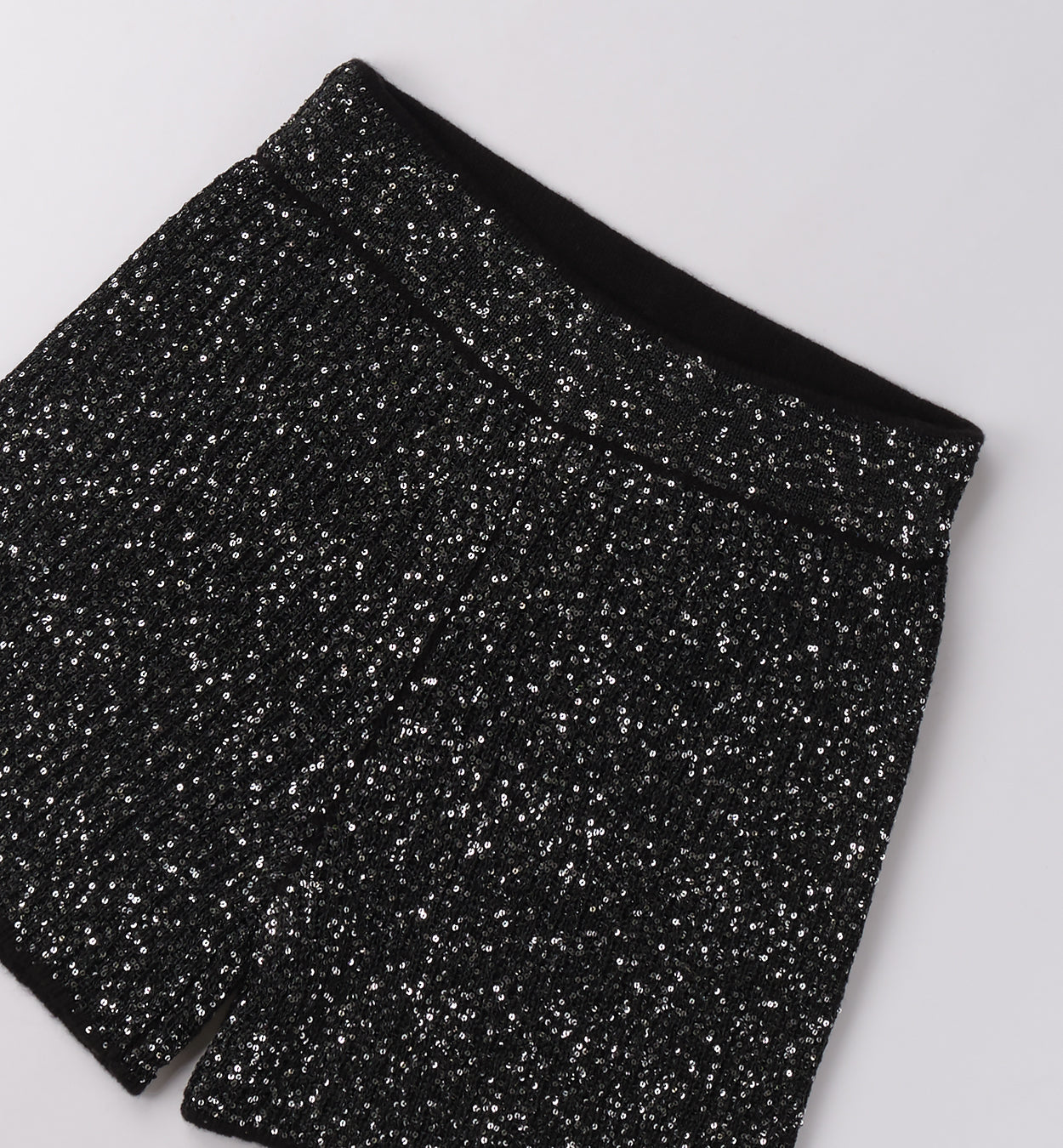 0F552 PANTALONE MAGLIA TAGLIATA CORTO RAGAZZA SARABANDA