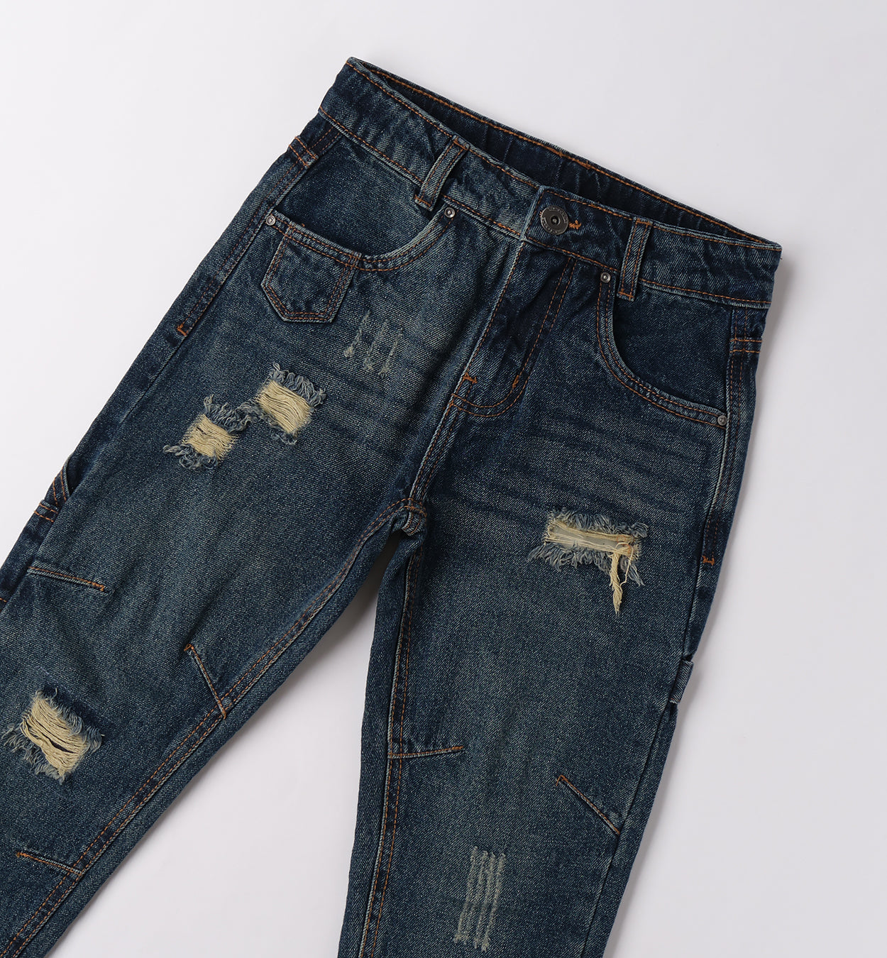 0F691 PANTALONE DENIM LUNGO RAGAZZO SARABANDA