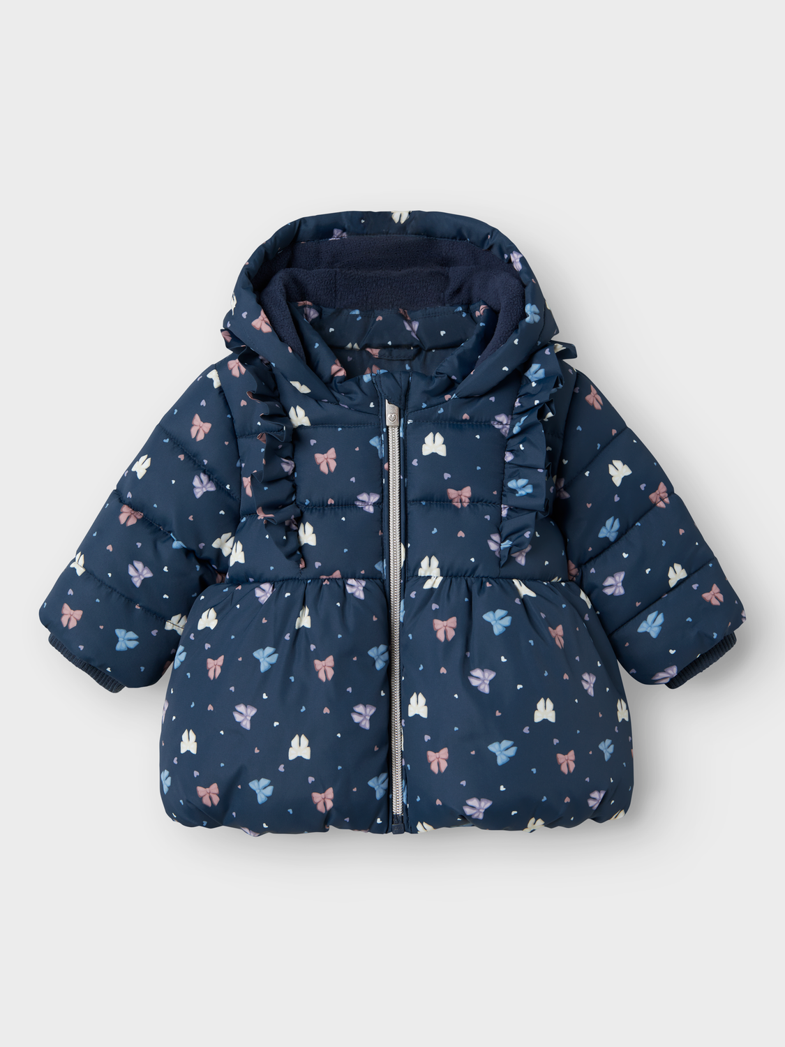 13244036 PIUMINO CON FIOCCHI NEONATA NAME IT