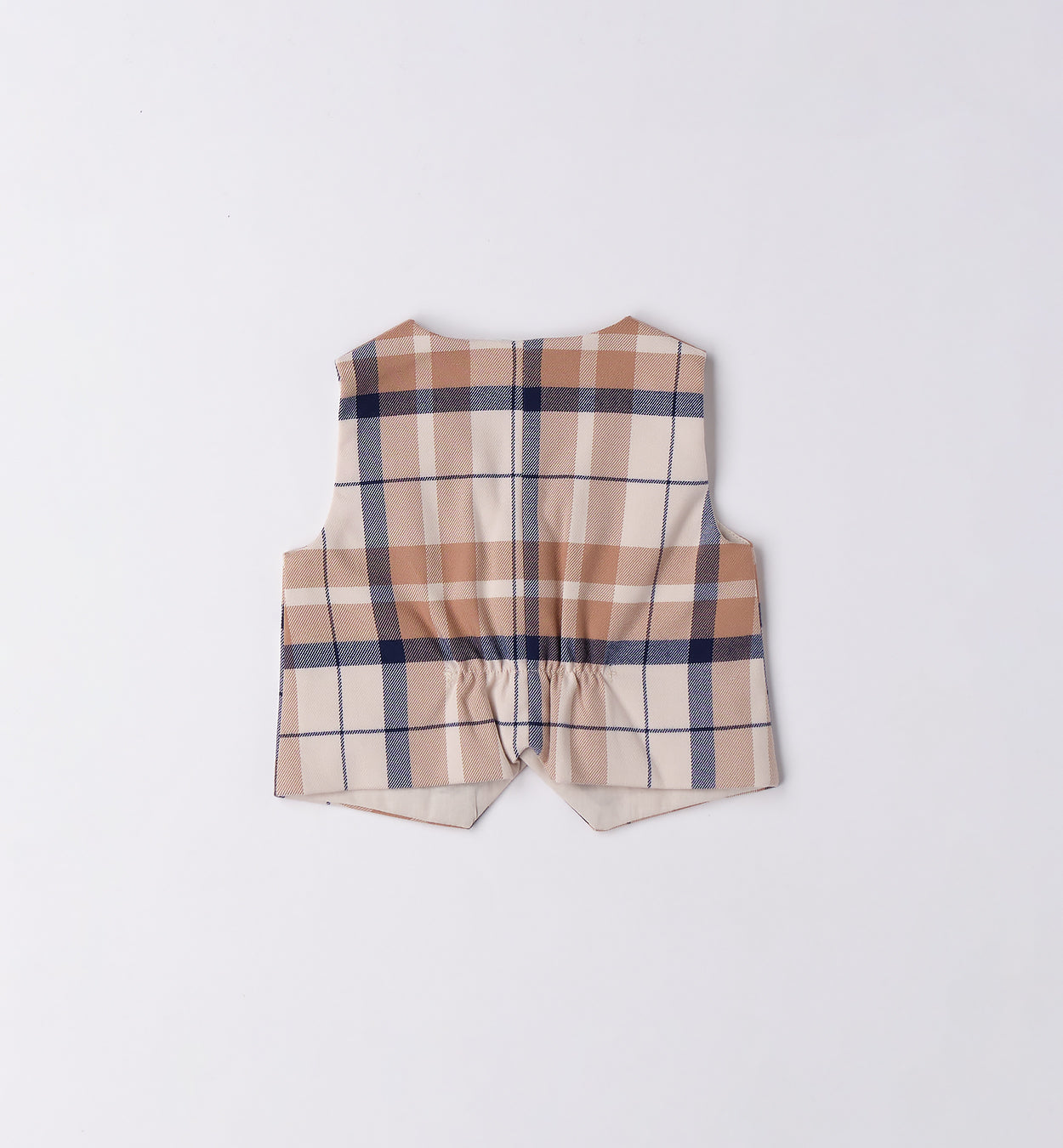 3F683 GILET QUADRI NEONATO SARABANDA