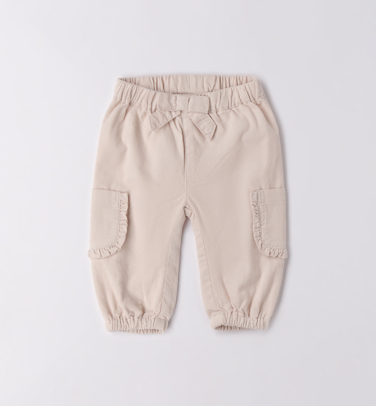 3F742 PANTALONE TESSUTO NAVETTA LUNGO NEONATA SARABANDA