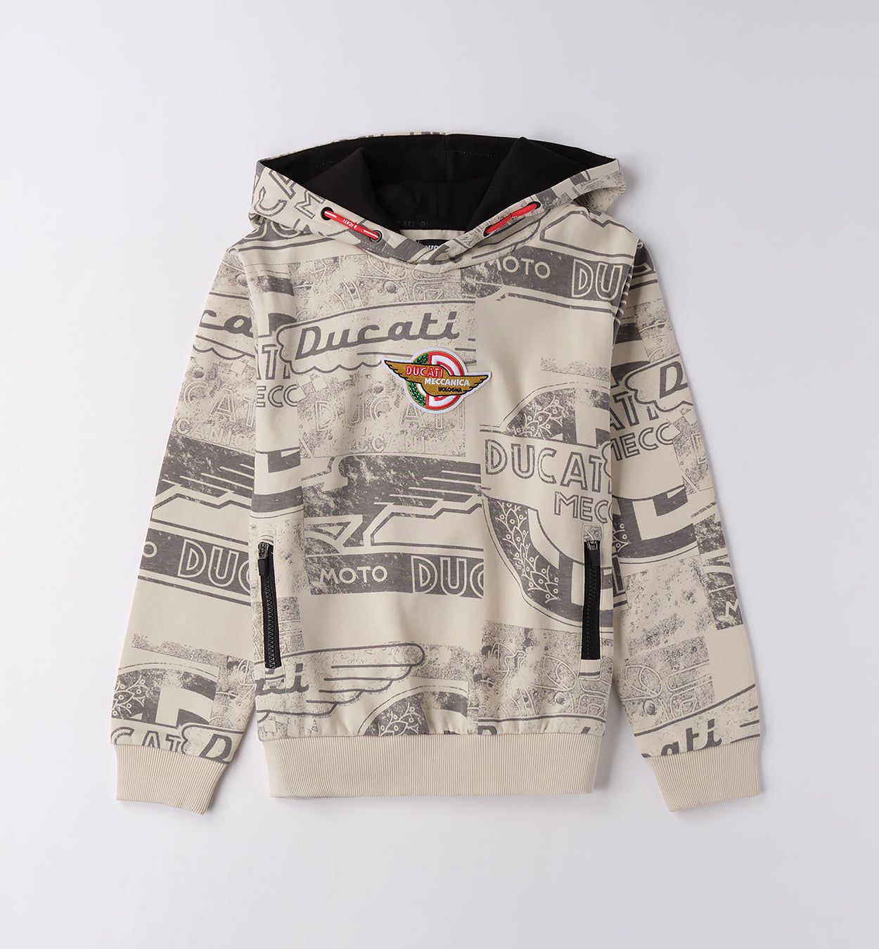 GF621 FELPA CHIUSA CON O SENZA CAPPUCCIO DUCATI RAGAZZO