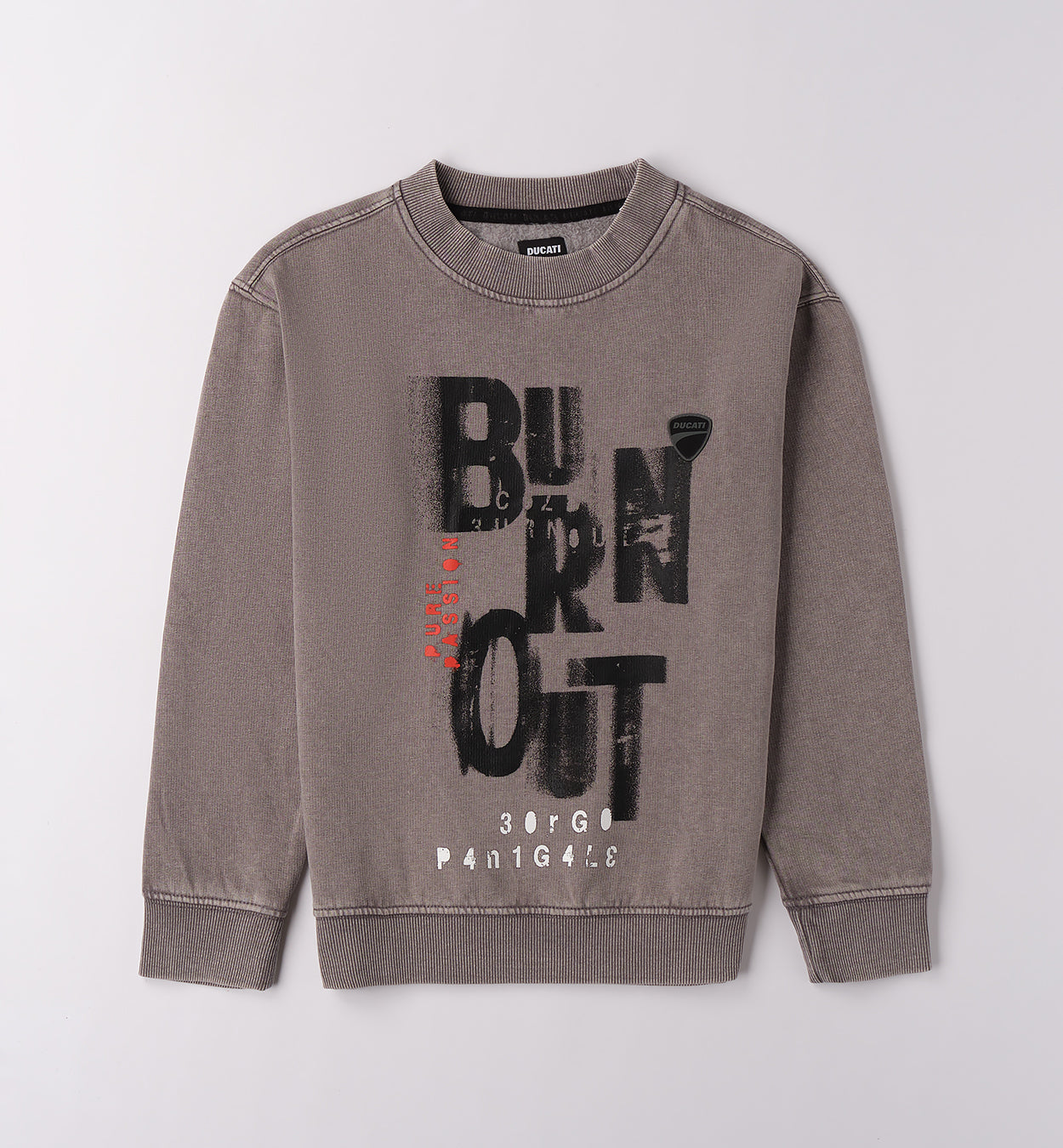 GF629 FELPA CHIUSA CON O SENZA CAPPUCCIO DUCATI RAGAZZO