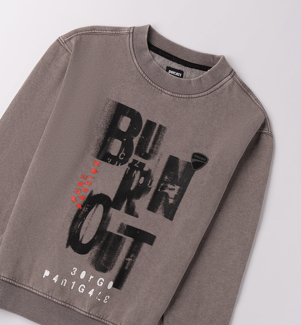 GF629 FELPA CHIUSA CON O SENZA CAPPUCCIO DUCATI RAGAZZO