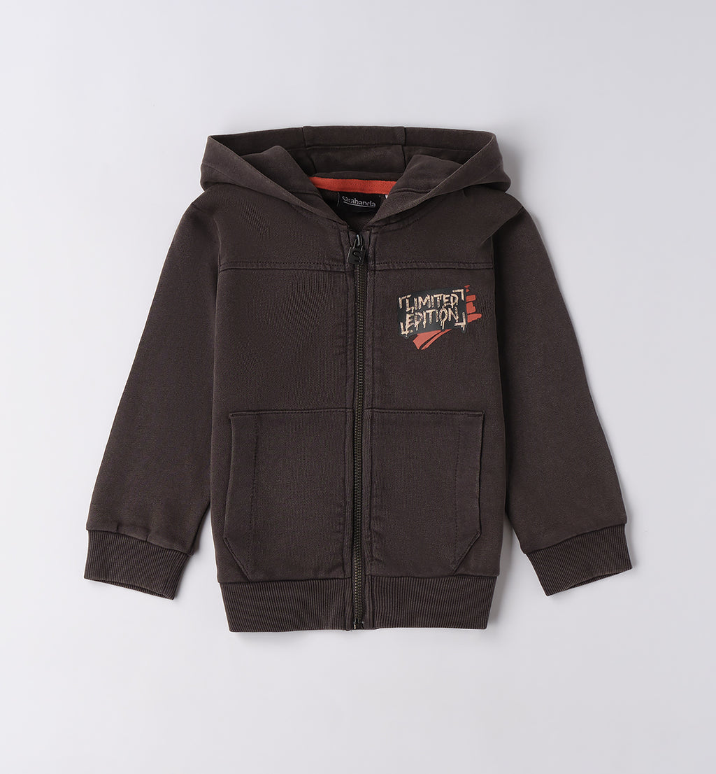 0F032 FELPA APERTA ML CON ZIP O CON BOTTONI BAMBINO SARABANDA