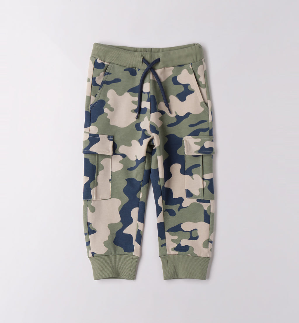 0F041 PANTALONE MAGLIA TAGLIATA LUNGO BAMBINO SARABANDA