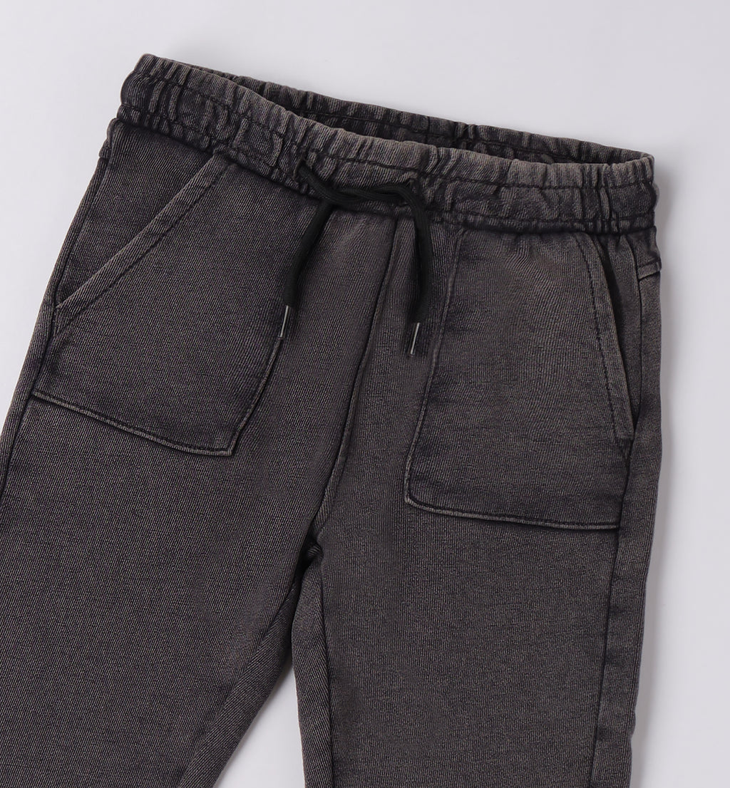 0F045 PANTALONE MAGLIA TAGLIATA LUNGO BAMBINO SARABANDA