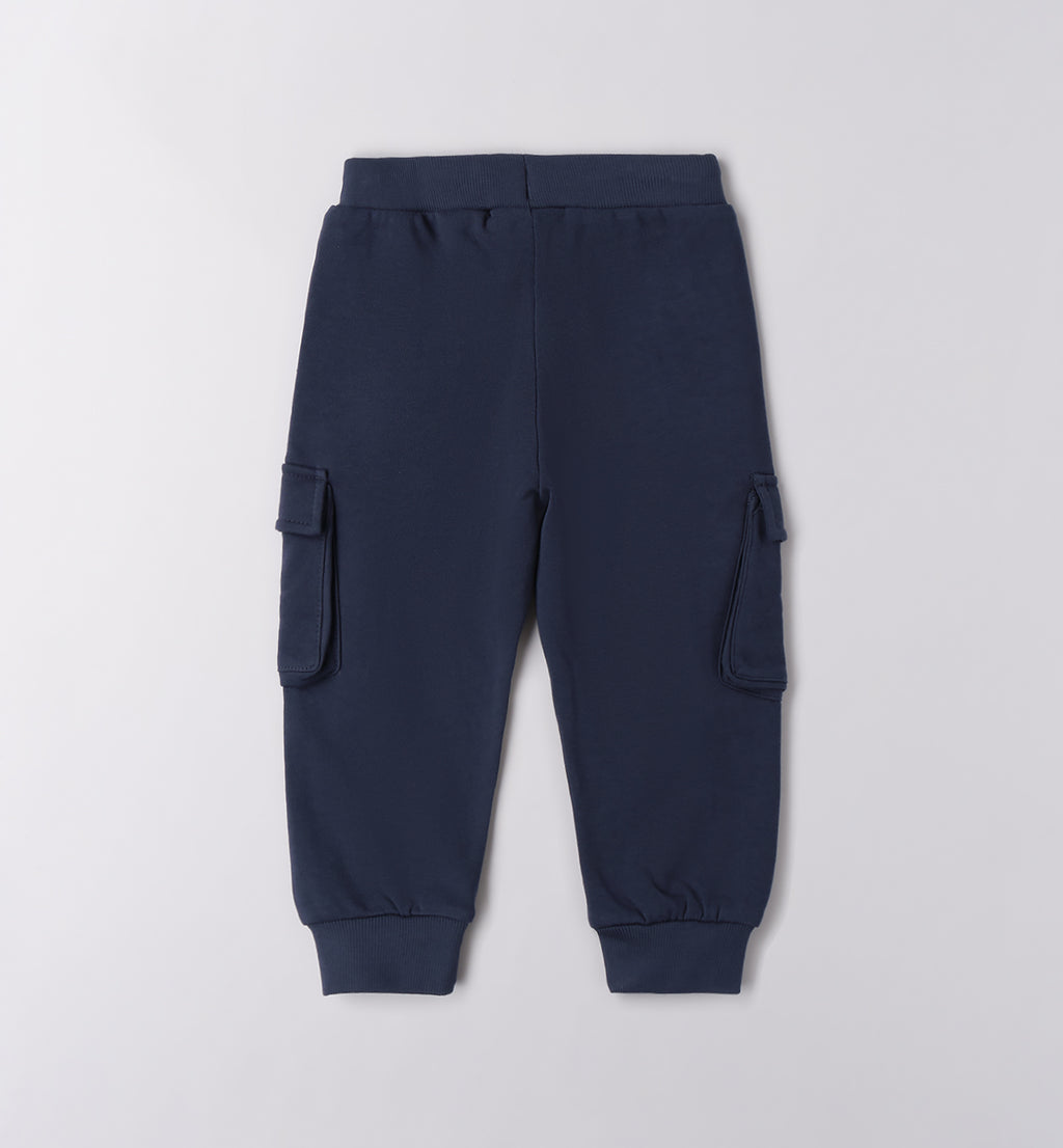 0F047 PANTALONE MAGLIA TAGLIATA LUNGO BAMBINO SARABANDA