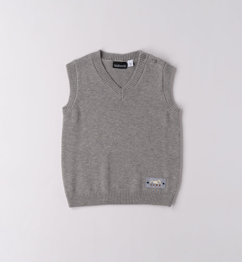 0F101 GILET MAGLIA BAMBINO SARABANDA