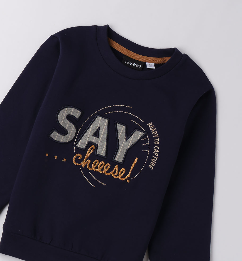 0F132 FELPA CHIUSA CON O SENZA CAPPUCCIO BAMBINO SARABANDA