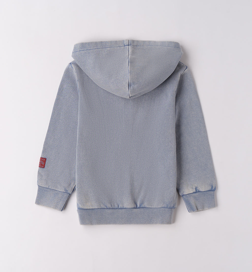 0F139 FELPA APERTA ML CON ZIP O CON BOTTONI BAMBINO SARABANDA