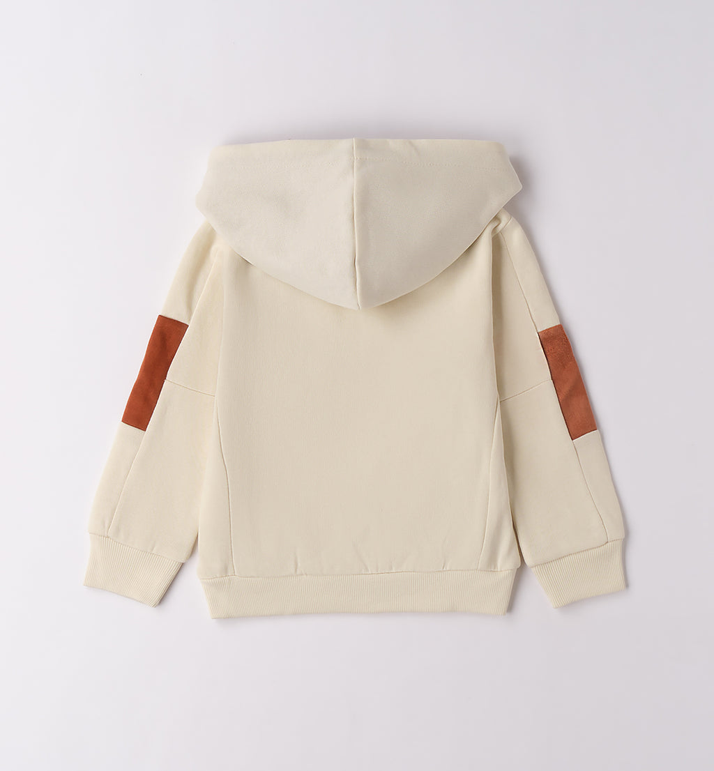 0F146 FELPA CHIUSA CON O SENZA CAPPUCCIO BAMBINO SARABANDA