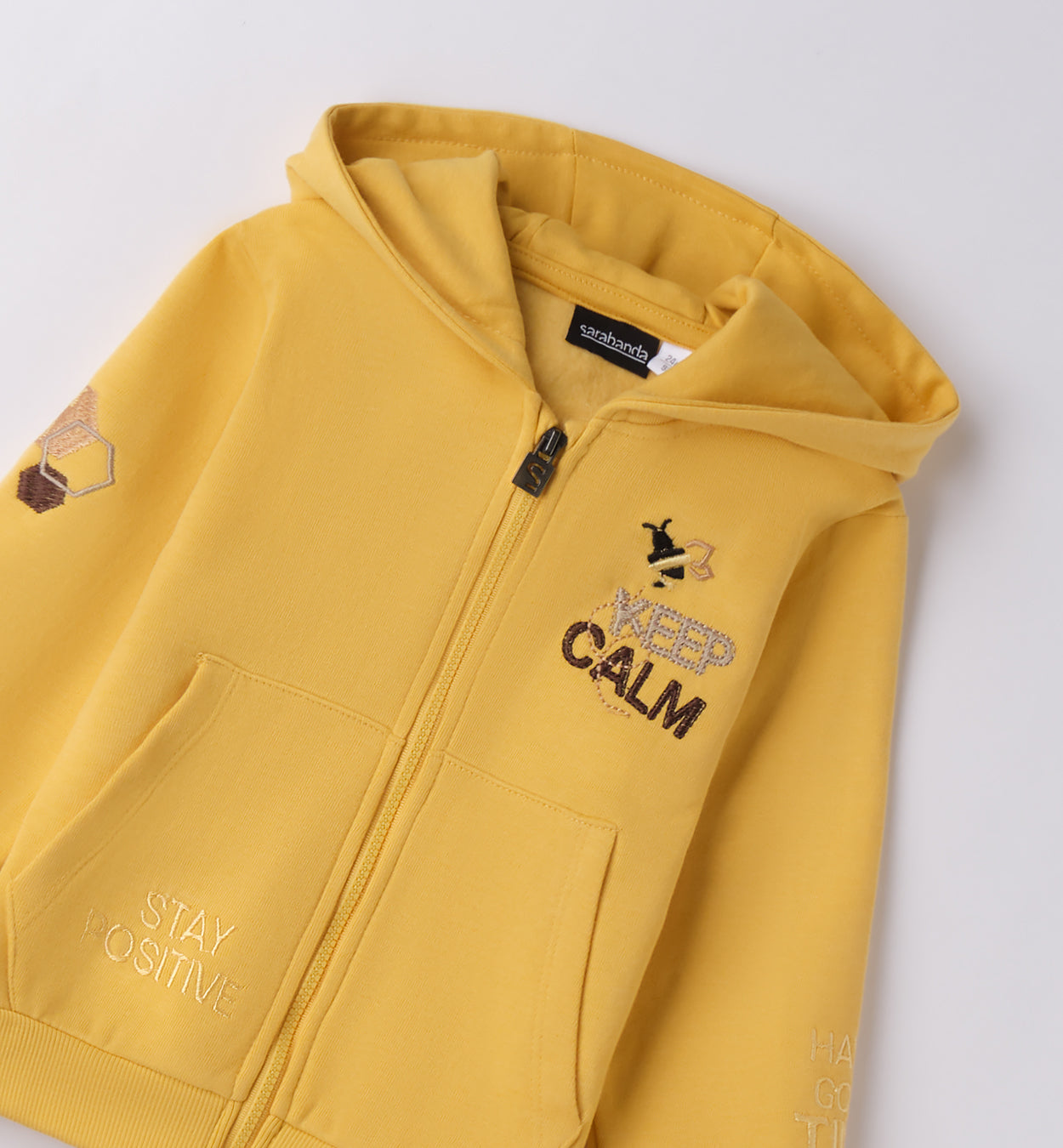 0F151 FELPA APERTA ML CON ZIP O CON BOTTONI BAMBINO SARABANDA