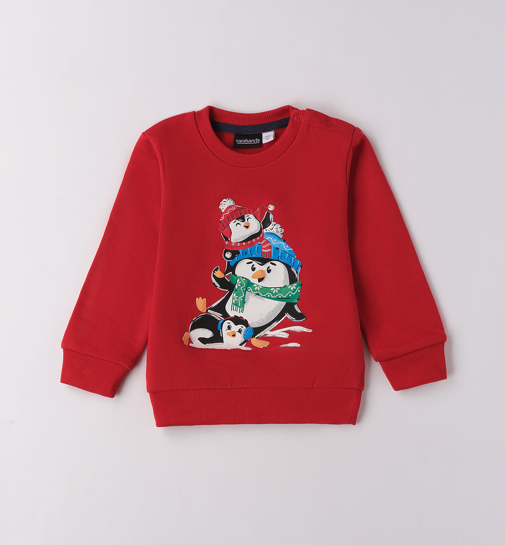 0F154 FELPA NATALE BAMBINO SARABANDA