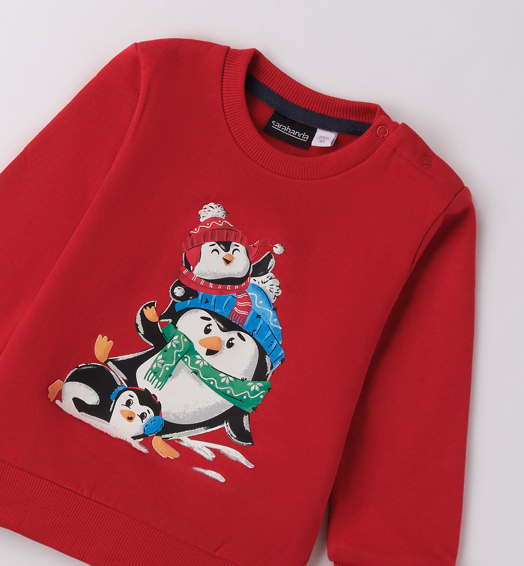 0F154 FELPA NATALE BAMBINO SARABANDA