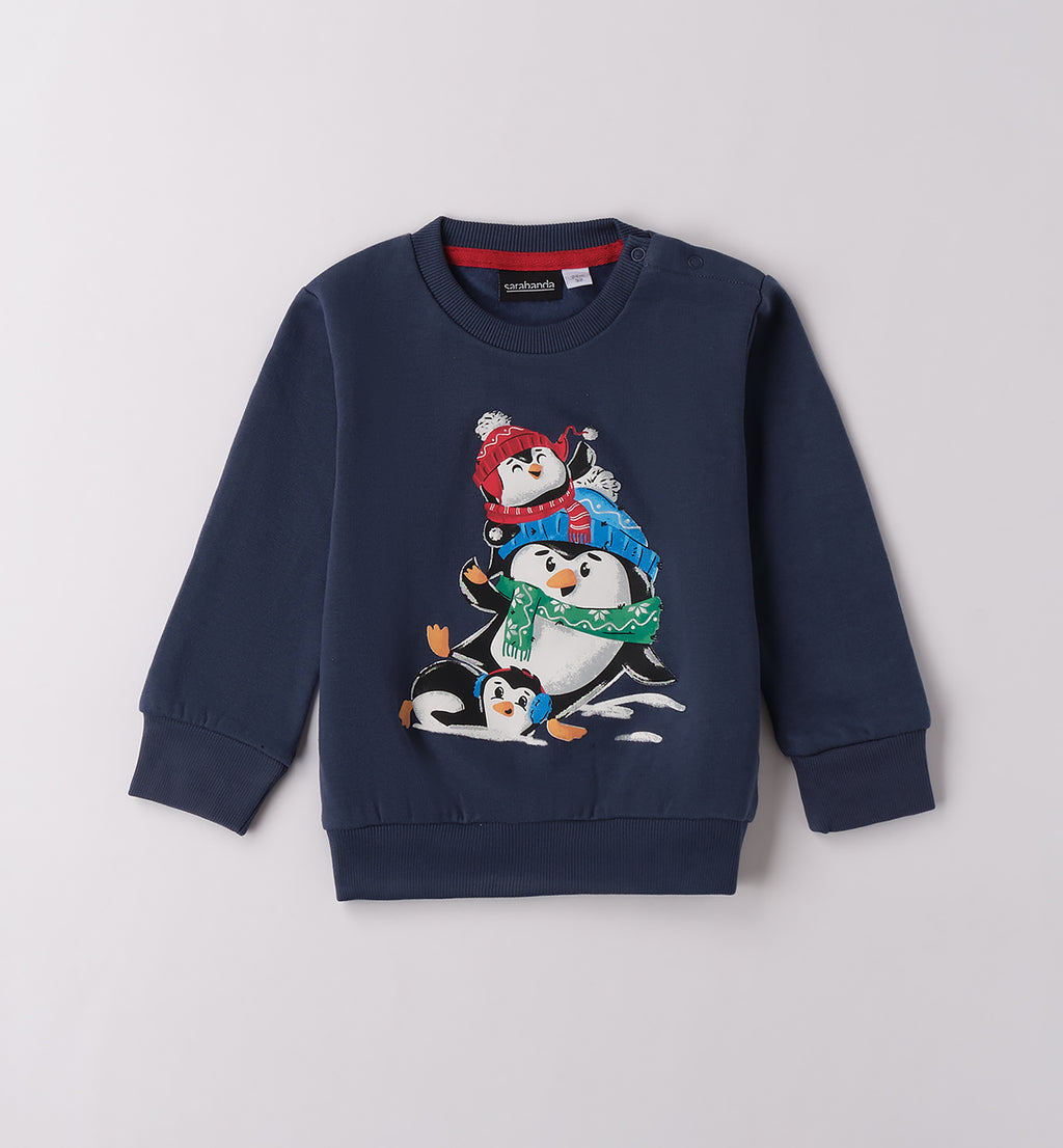 0F154 FELPA NATALE BAMBINO SARABANDA