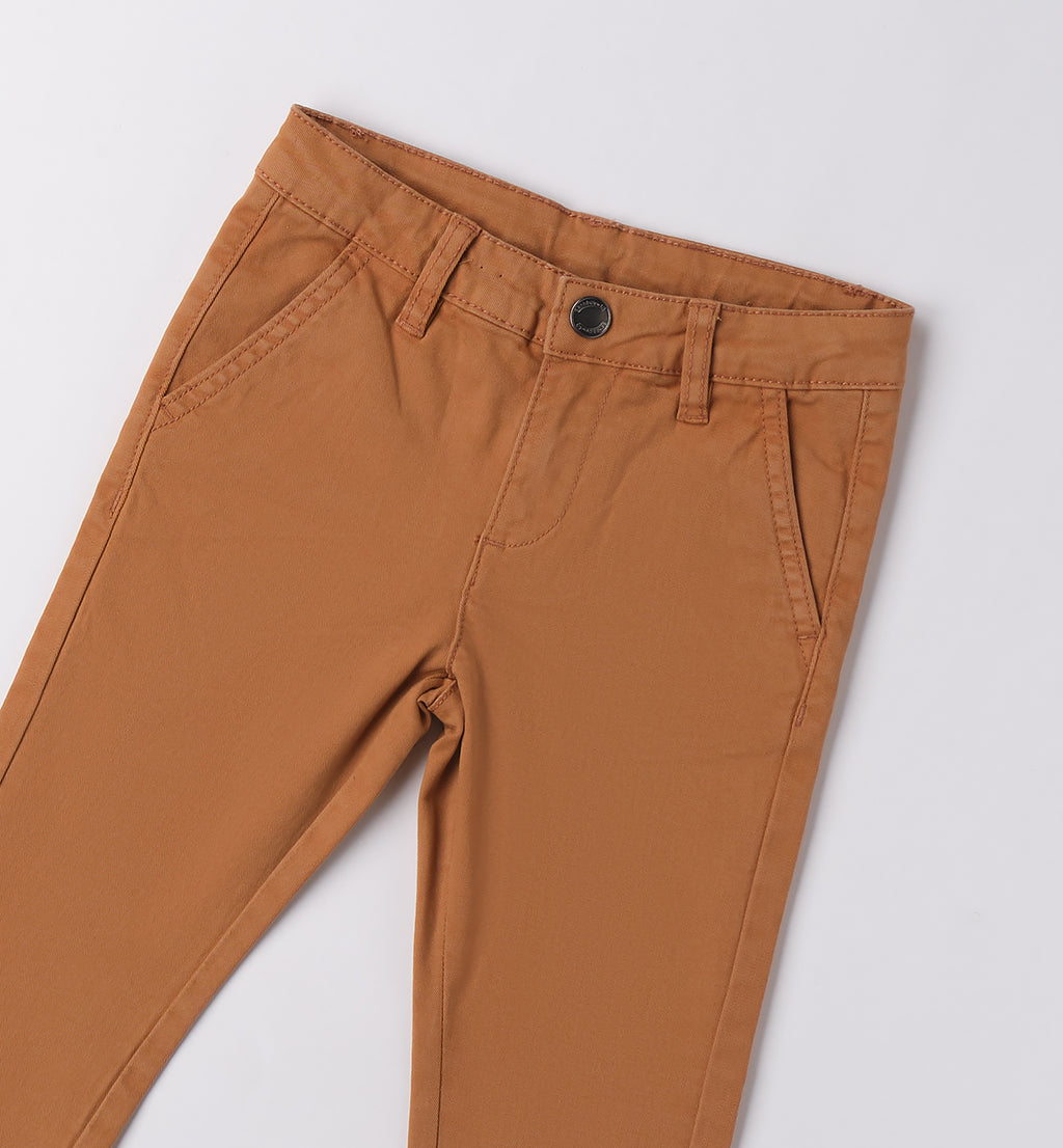 0F160 PANTALONE TESSUTO NAVETTA LUNGO BAMBINO SARABANDA