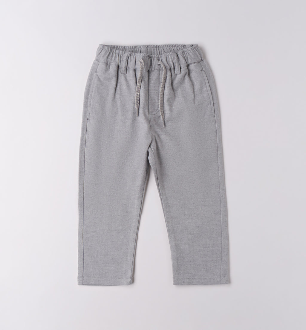 0F162 PANTALONE TESSUTO NAVETTA LUNGO BAMBINO SARABANDA