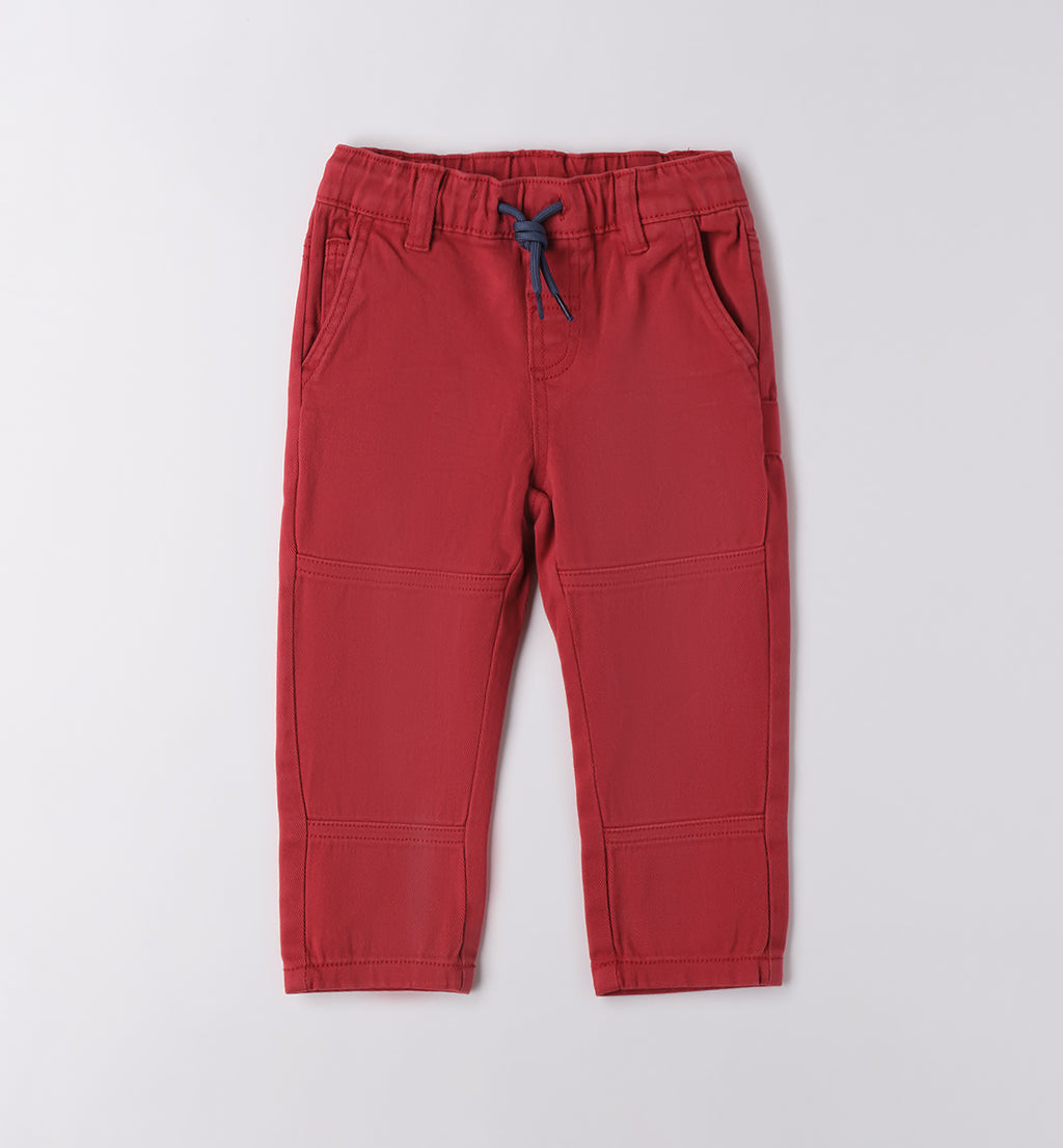 0F166 PANTALONE TESSUTO NAVETTA LUNGO BAMBINO SARABANDA