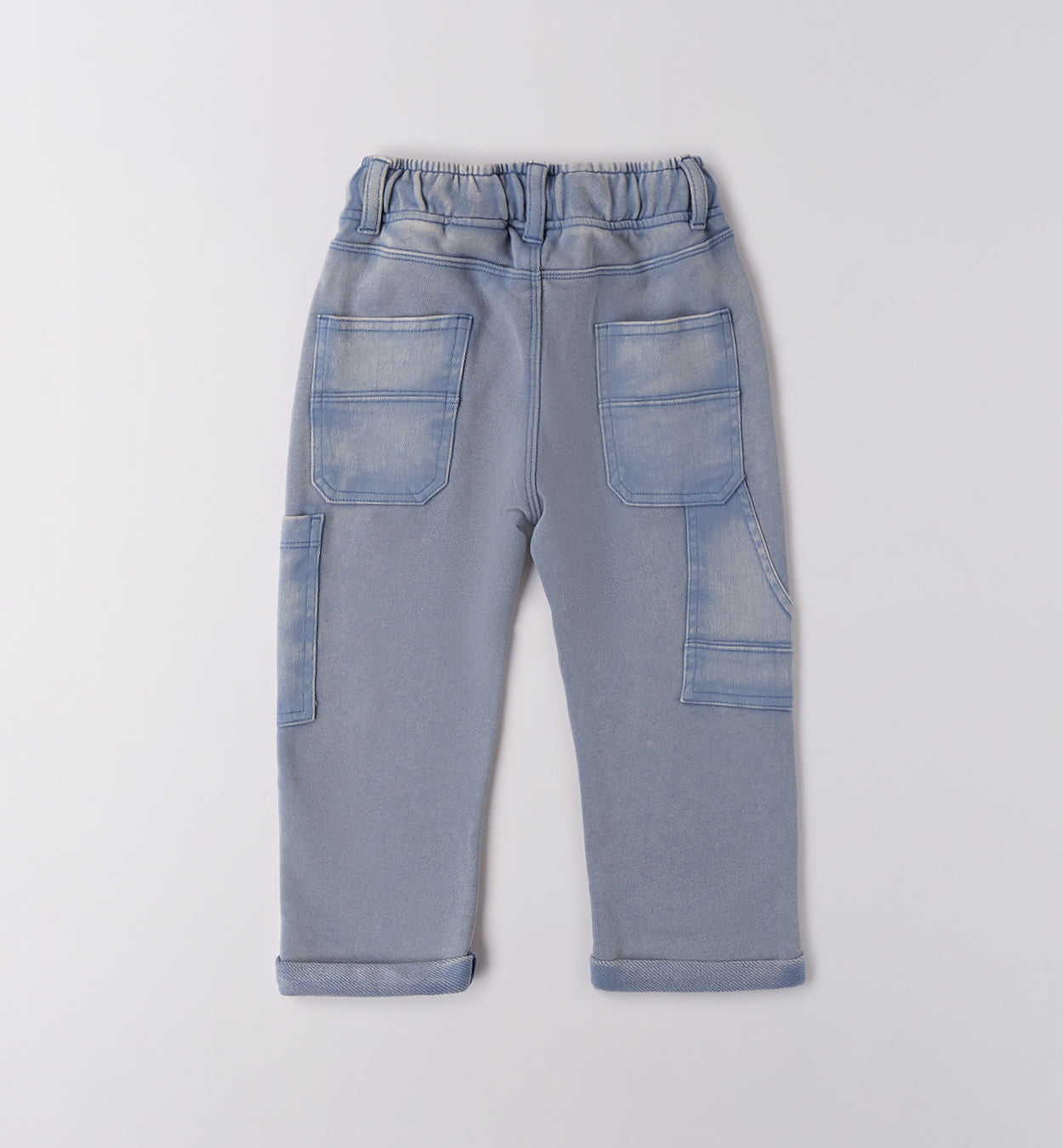 0F167 PANTALONE MAGLIA TAGLIATA LUNGO BAMBINO SARABANDA