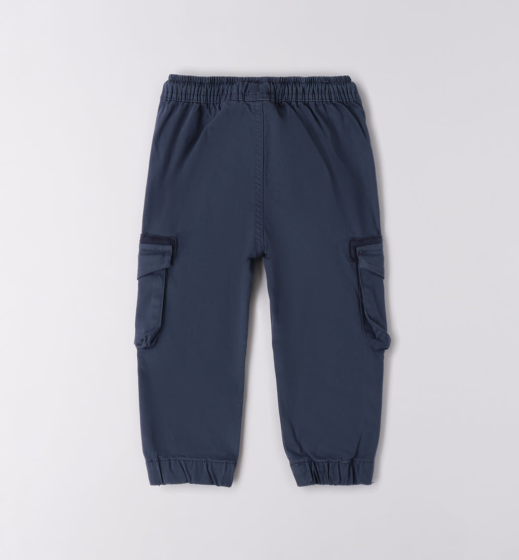 0F168 PANTALONE TESSUTO NAVETTA LUNGO BAMBINO SARABANDA