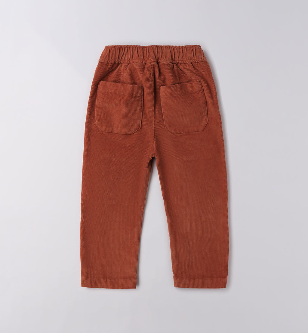 0F169 PANTALONE TESSUTO NAVETTA LUNGO BAMBINO SARABANDA