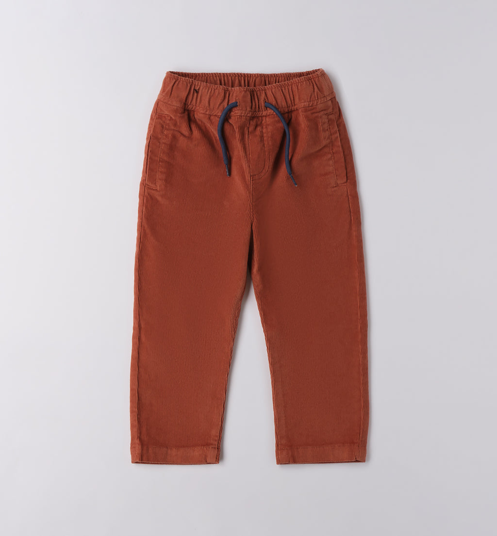 0F169 PANTALONE TESSUTO NAVETTA LUNGO BAMBINO SARABANDA