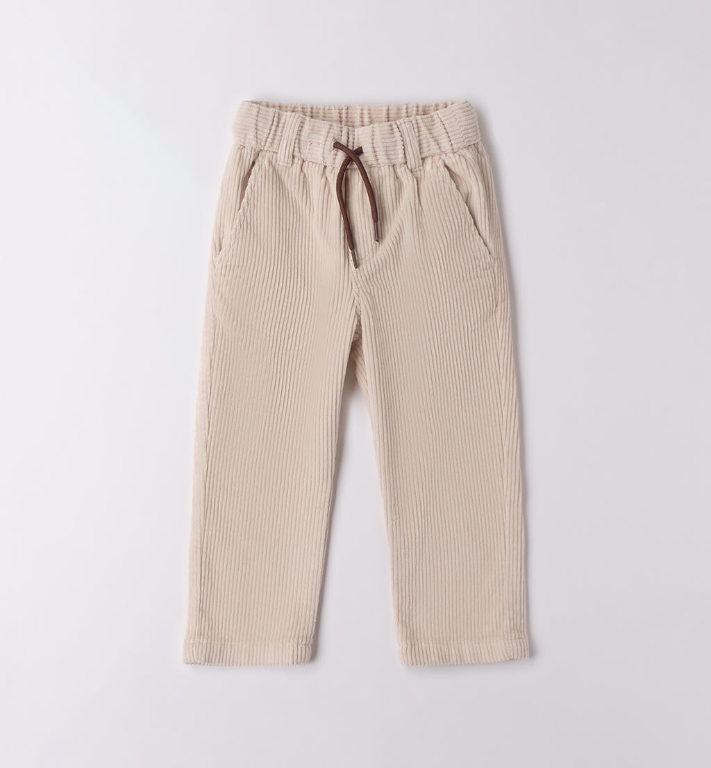 0F172 PANTALONE TESSUTO NAVETTA LUNGO BAMBINO SARABANDA