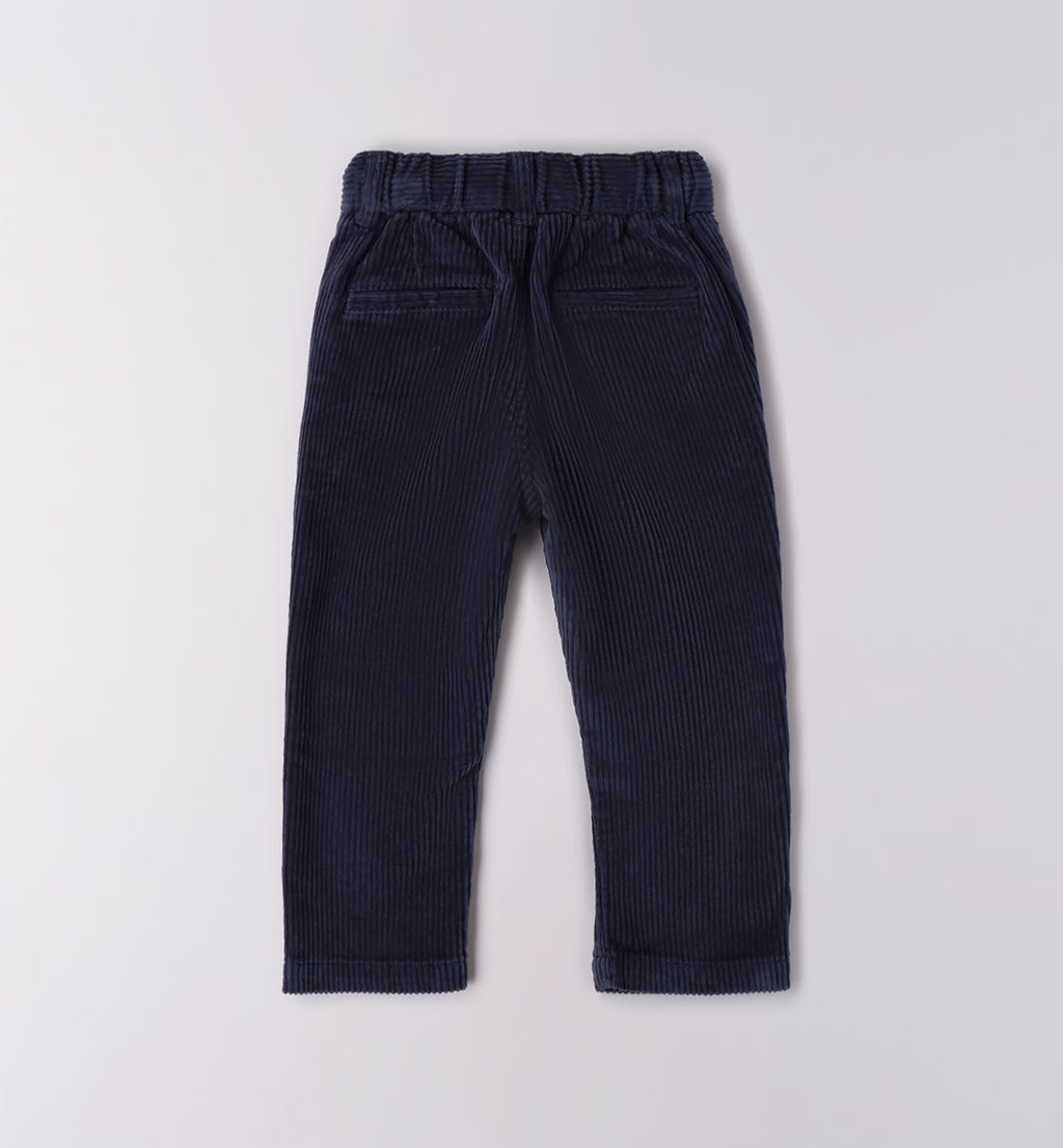 0F172 PANTALONE TESSUTO NAVETTA LUNGO BAMBINO SARABANDA