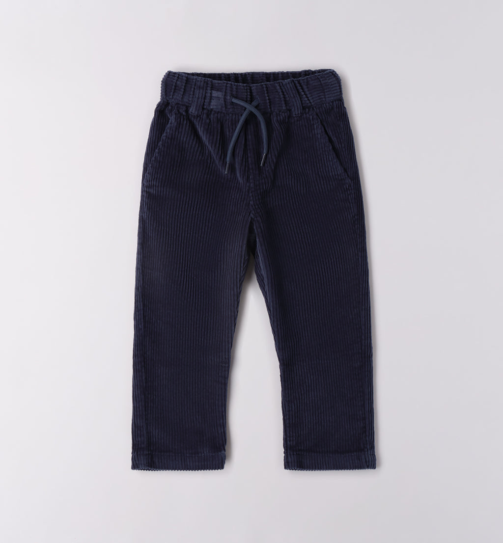 0F172 PANTALONE TESSUTO NAVETTA LUNGO BAMBINO SARABANDA