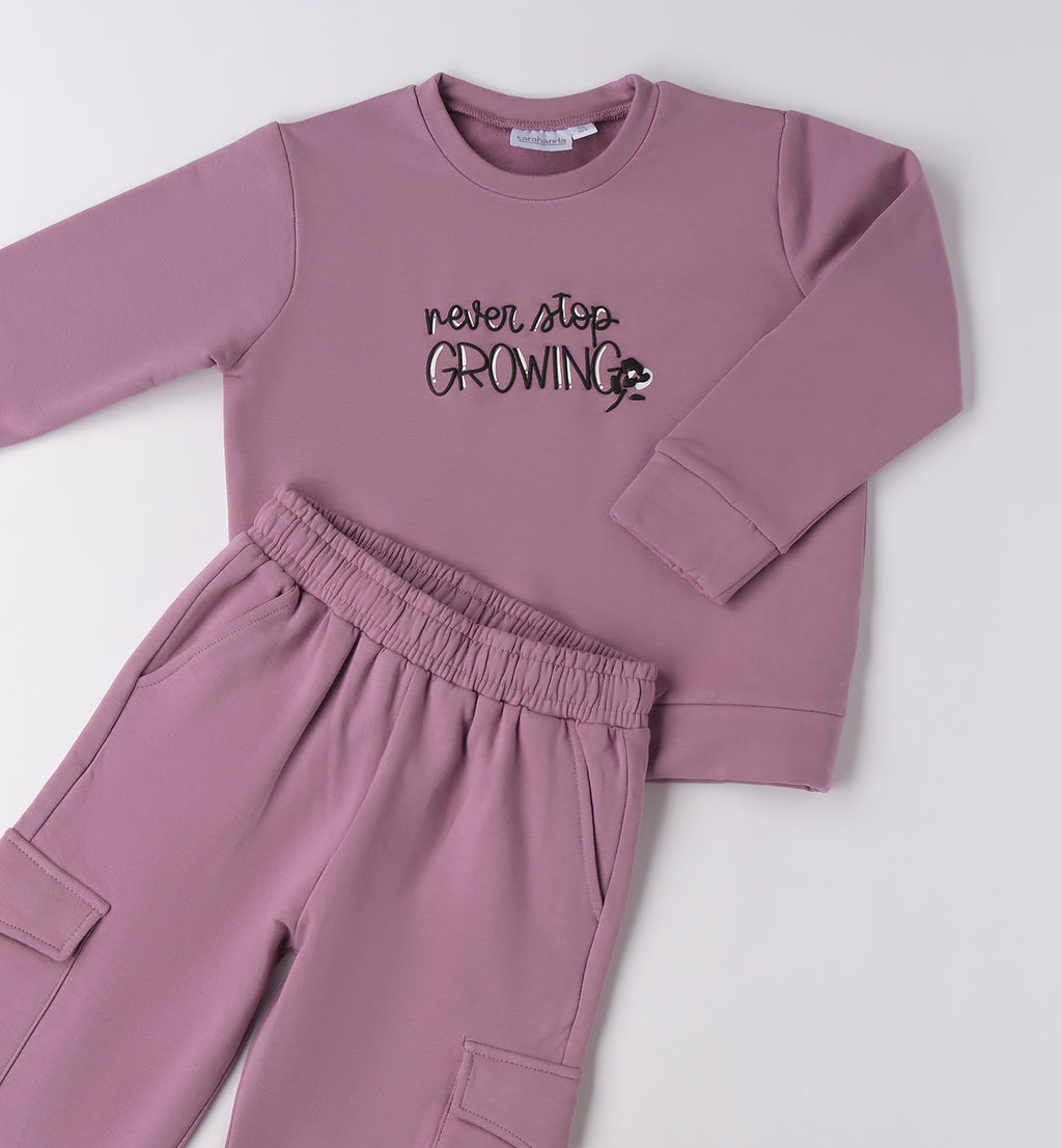 0F208 TUTA JOGGING DUE PEZZI BAMBINA SARABANDA