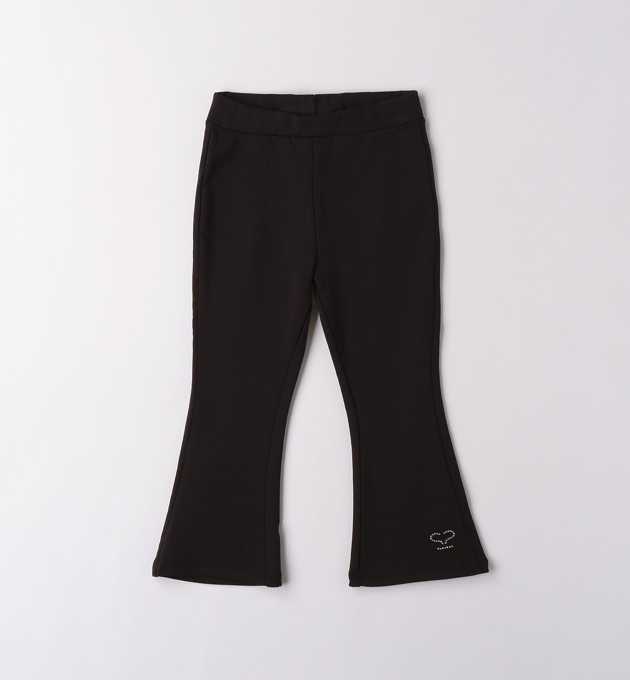 0F234 PANTALONE MAGLIA TAGLIATA LUNGO BAMBINA SARABANDA