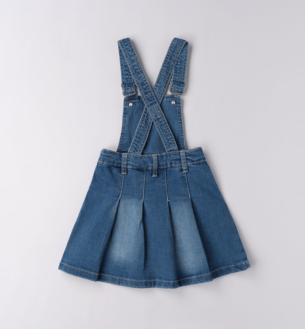 0F239 ABITO DENIM SENZA MANICA BAMBINA SARABANDA
