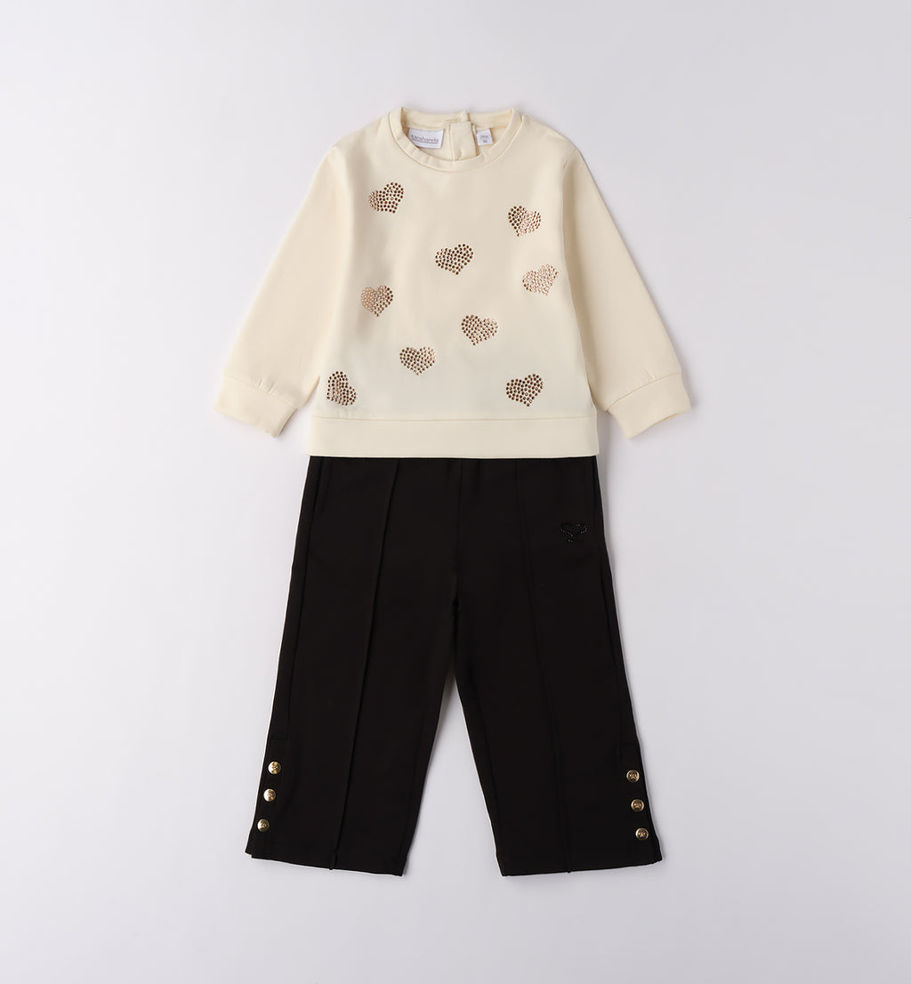 0F246 TUTA JOGGING DUE PEZZI BAMBINA SARABANDA