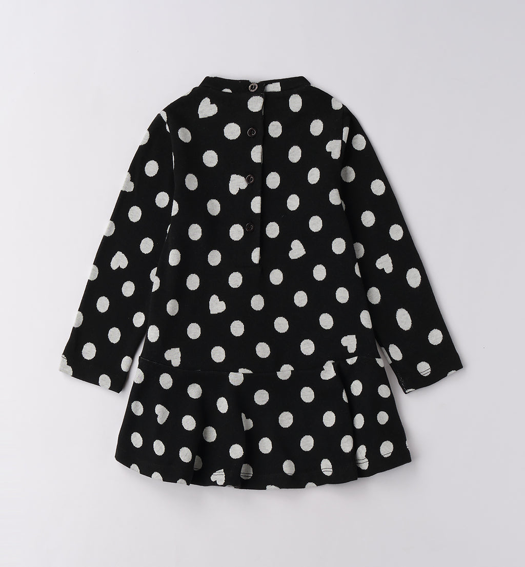 0F337 ABITO MAGLIA TAGLIATA CON MANICA BAMBINA SARABANDA