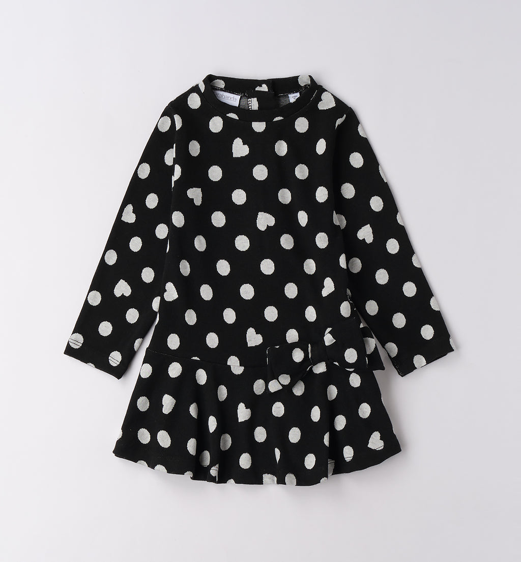 0F337 ABITO MAGLIA TAGLIATA CON MANICA BAMBINA SARABANDA