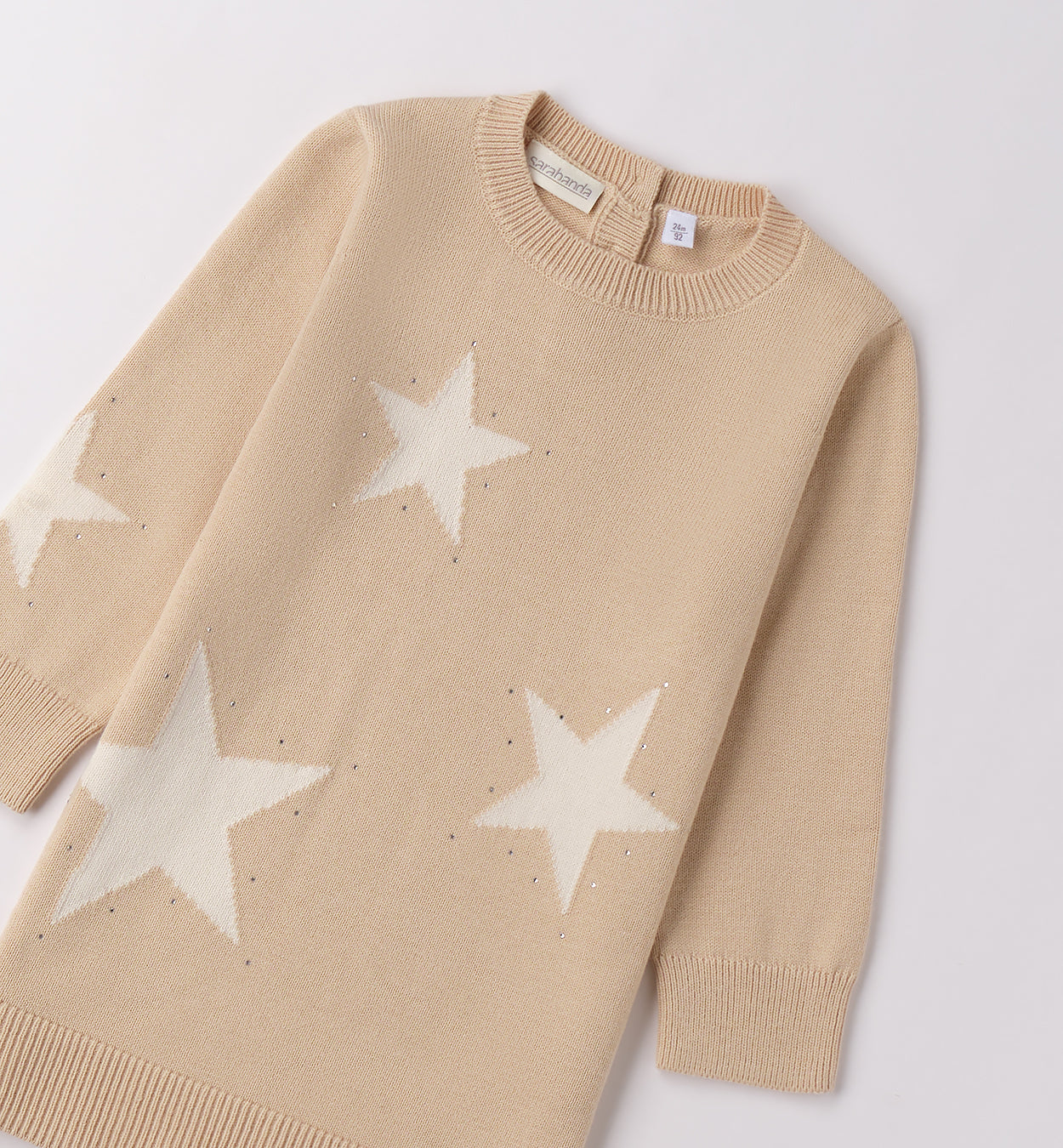 0F338 ABITO TRICOT CON MANICA BAMBINA SARABANDA