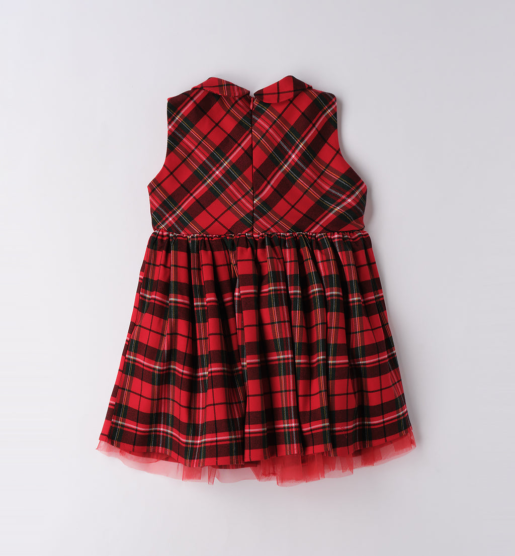 0F342 ABITO TESSUTO NAVETTA SENZA MANICA BAMBINA SARABANDA