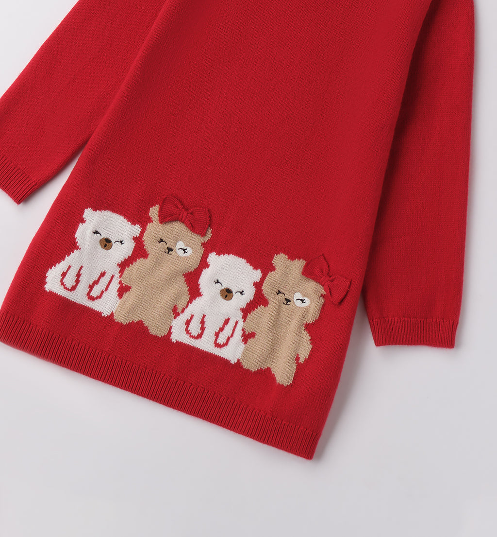 0F343 ABITO TRICOT CON MANICA BAMBINA SARABANDA