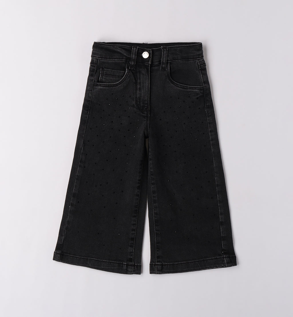0F353 PANTALONE DENIM LUNGO BAMBINA SARABANDA